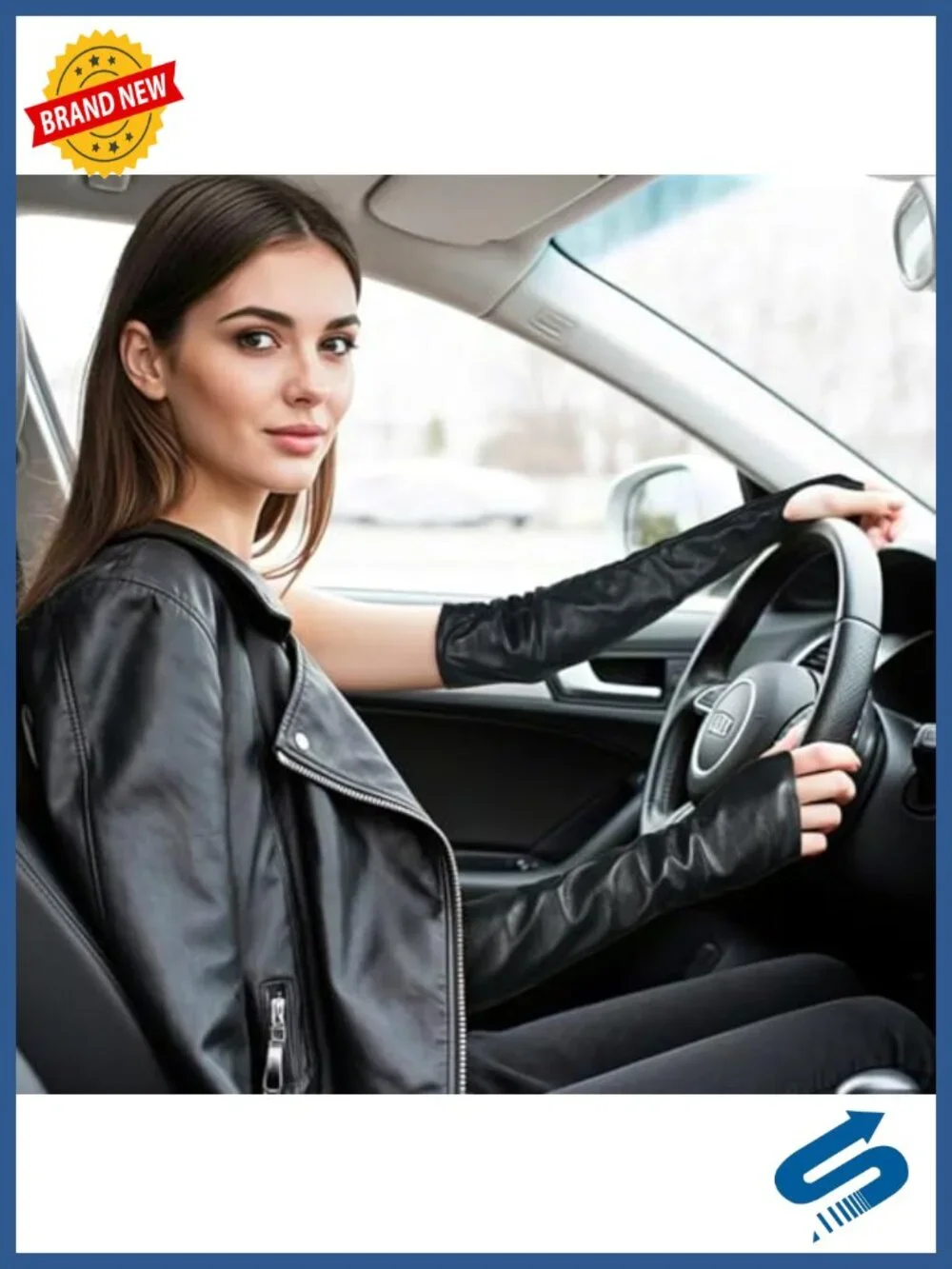 Luwint Leather Fingerless Gloves – Long Opera Driving Gloves Women